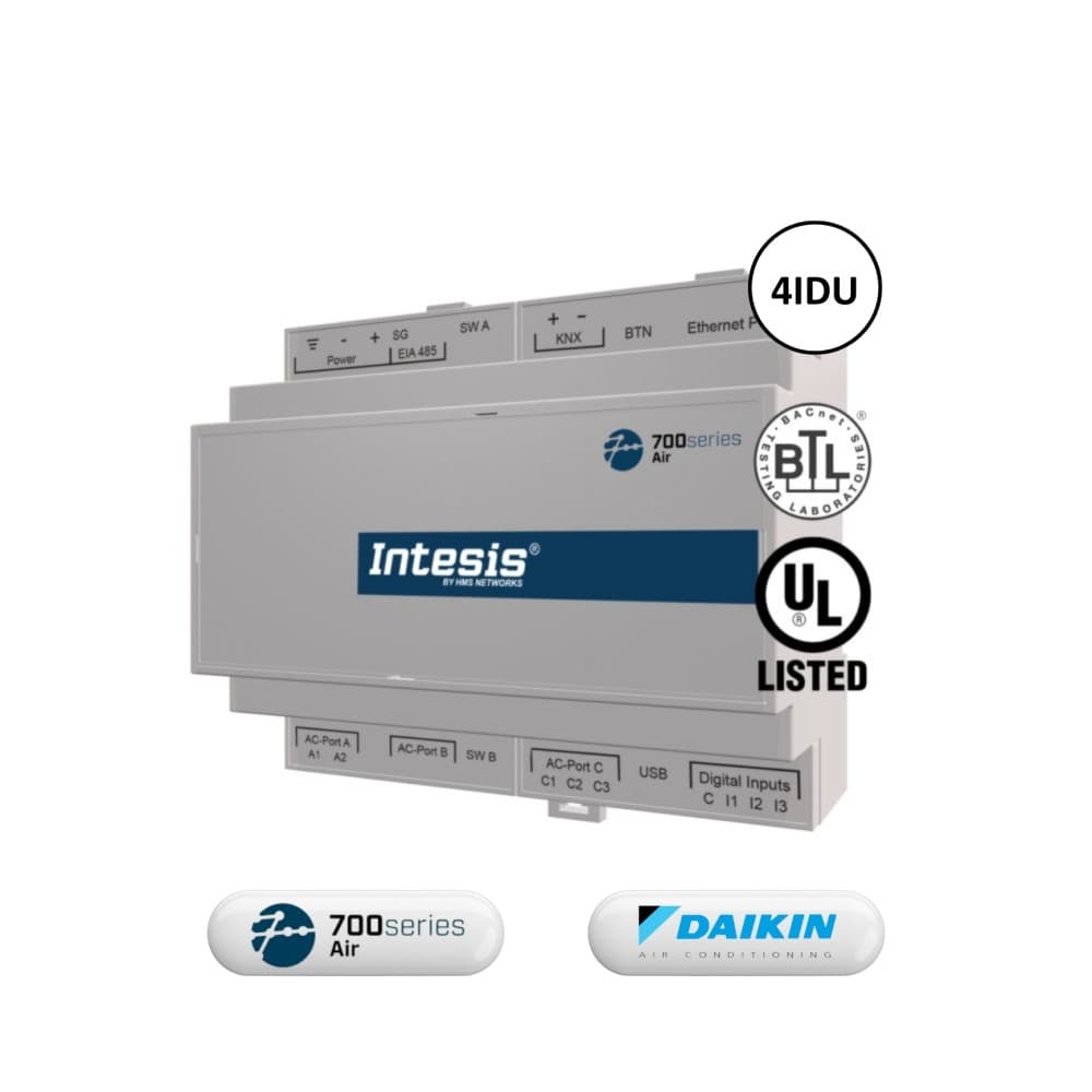 Gateway điều hòa không khí Daikin F1F2 KNX 4IDU Intesis - IN770AIRXXSO000
